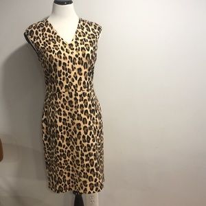 Escada Leopard Print Dress NWOT